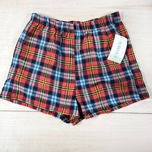 Altard State Revival Flannel Boxer Shorts Plaid Women's XS‎ and M Lounge PJ